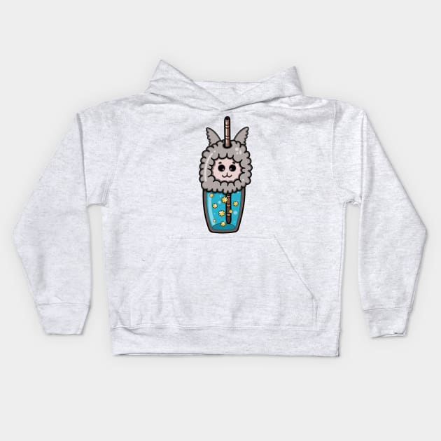 Bubble tea Kids Hoodie by AlexViArt